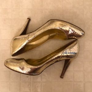 Jcrew Gold heels